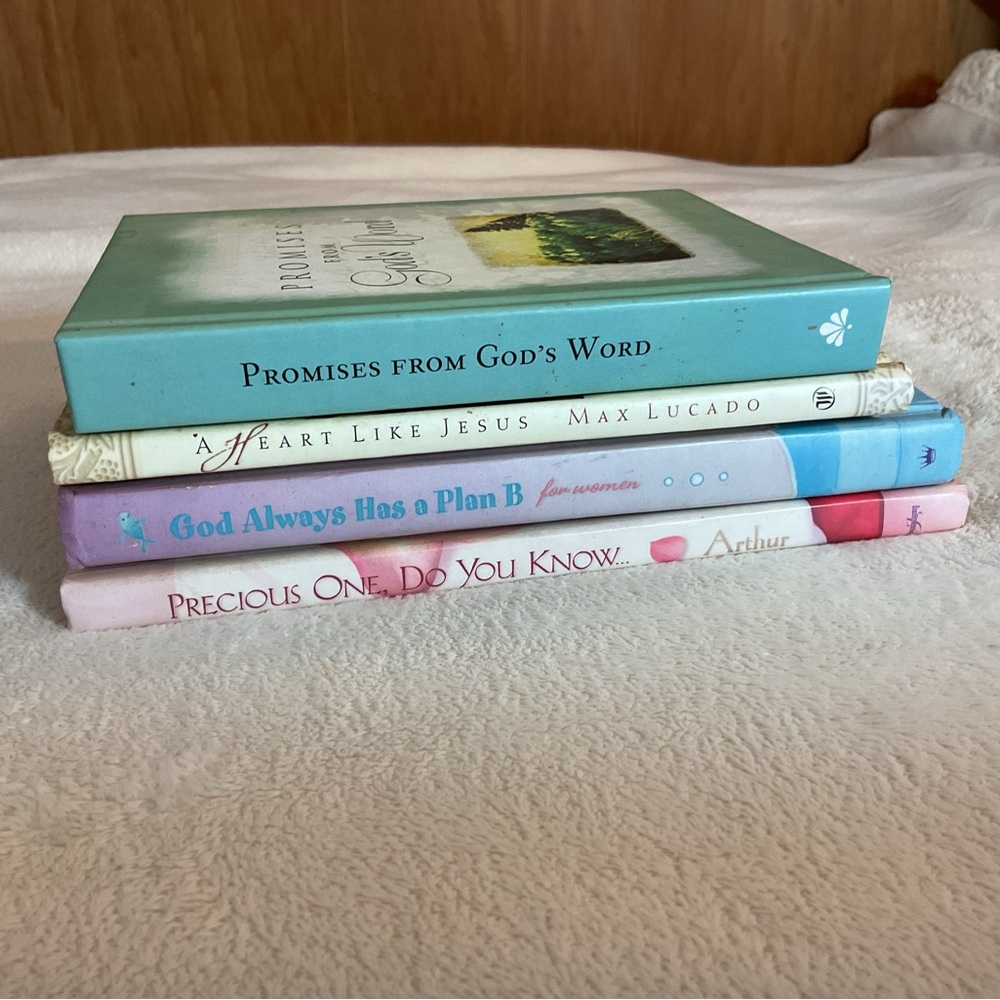Stacked Decorative Inspirational Books - Pastel Mix